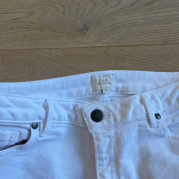Ann Mashburn - White Skinny Jeans, Size 28 - Picture 2 of 4